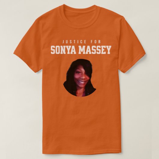 Gerechtigkeit für Sonya Massey Tribut 1 T-Shirt (Design vorne)
