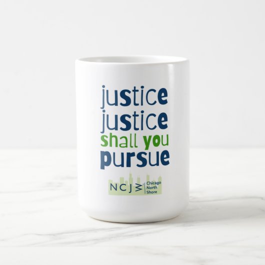 Gerechtigkeit, Gerechtigkeit und Tasse von 15 oz (Mittel)