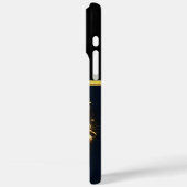 Gerechtigkeit: Goldenes Gavel auf polierter Basis Case-Mate iPhone Hülle (Rückseite / Links)