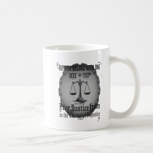 Gerechtigkeit ist unerlässlich kaffeetasse (Rechts)