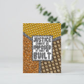 Gerechtigkeit kann nicht auferlegt werden - Postka Postkarte (Stehend Vorderseite)