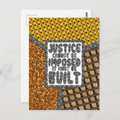 Gerechtigkeit kann nicht auferlegt werden - Postka Postkarte (Vorne/Hinten)