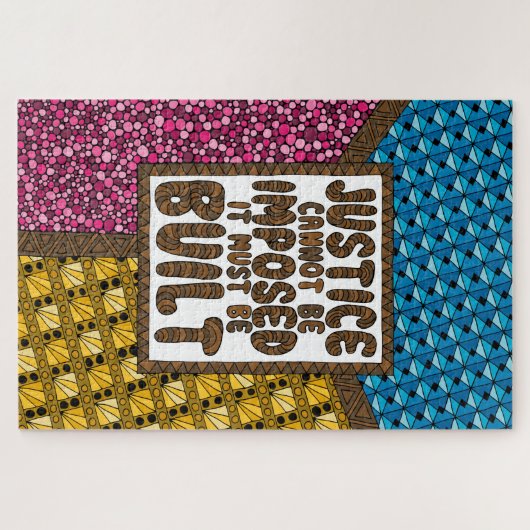 Gerechtigkeit kann nicht auferlegt werden - puzzle (Horizontal)