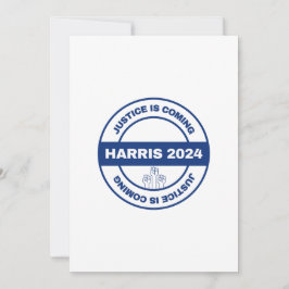 Gerechtigkeit kommt | Kamala harris Walz Election Einladung