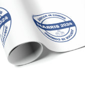 Gerechtigkeit kommt | Kamala harris Walz Election Geschenkpapier (Rolleneckpunkt)