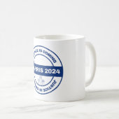 Gerechtigkeit kommt | Kamala harris Walz Election Kaffeetasse (VorderseiteRechts)