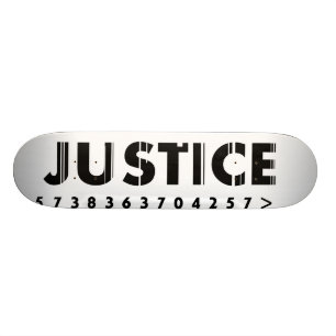 Gerechtigkeit-LOGO-ZU-gehen Sie Skateboard