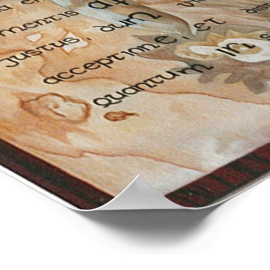 Gerechtigkeit Poster (Ecke)