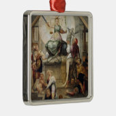 Gerechtigkeit Silbernes Ornament (Rechts)