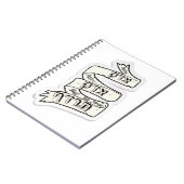 Gerechtigkeit soll Sie verfolgen - Tzedek, Tzedek  Notizblock (Linke Seite)