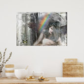 Gerechtigkeit über den Mond durch Gregory Gallo Poster (Küche)