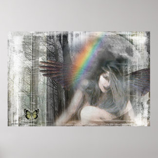 Gerechtigkeit über den Mond durch Gregory Gallo Poster