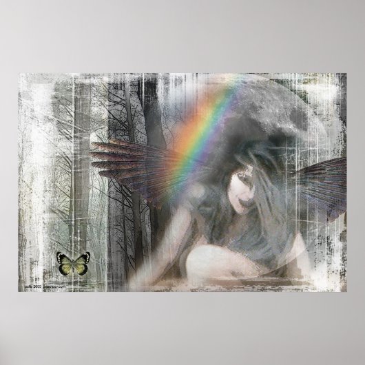 Gerechtigkeit über den Mond durch Gregory Gallo Poster (Vorne)