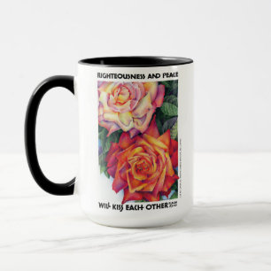 "Gerechtigkeit und Frieden" Tasse