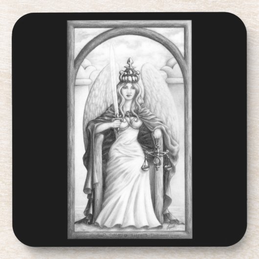 Gerechtigkeit Untersetzer (Vorderseite)