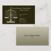 Gerechtigkeit Visitenkarte (Vorne/Hinten)