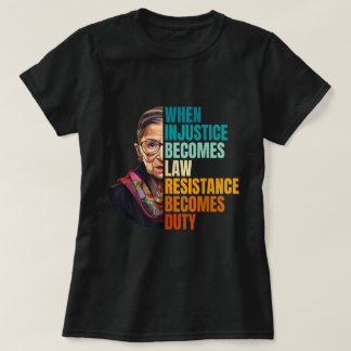 Gerechtigkeit Zitat Fette Protest Kunst T-Shirt