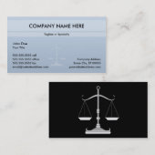Gerechtigkeits-Büro Visitenkarte (Vorne/Hinten)