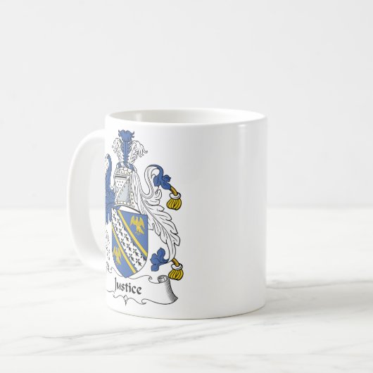 Gerechtigkeits-Familienwappen Kaffeetasse (Vorderseite Links)