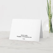 Gerechtigkeits-Junkie-Spitzname-Witz des Karte (Rückseite)