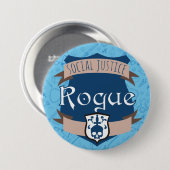 Gerechtigkeits-Klassen-Knopf: Gauner Button (Vorne & Hinten)