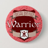 Gerechtigkeits-Klassen-Knopf: Krieger Button (Vorderseite)