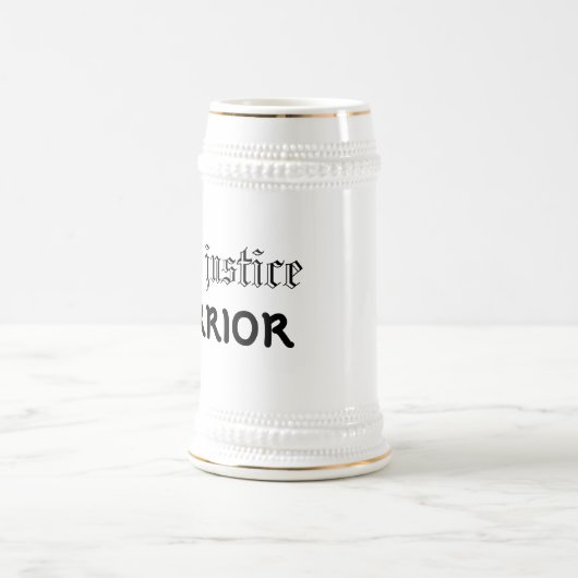 Gerechtigkeits-Krieger Stein Bierglas (Mittel)