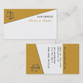 Gerechtigkeits-Skala geteilter Visitenkarte (Vorne/Hinten)