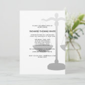 Gerechtigkeits-Skala wählen Sie Einladung (Stehend Vorderseite)