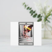 Gerechtigkeits-Tarot-Karten-Kunst Postkarte (Stehend Vorderseite)