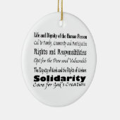 Gerechtigkeits-Themen mit Querbalance T Keramik Ornament (Rechts)