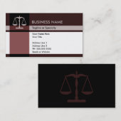 Gerechtigkeitseleganz Visitenkarte (Vorne/Hinten)