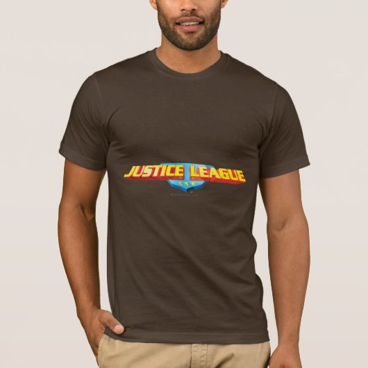 Gerechtigkeitslegende Bezeichnung und Schild-Logo T-Shirt (Vorderseite)