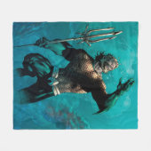 Gerechtigkeitsliga #10 Aquaman Drowned Earth Varia Fleecedecke (Vorderseite (Horizontal))