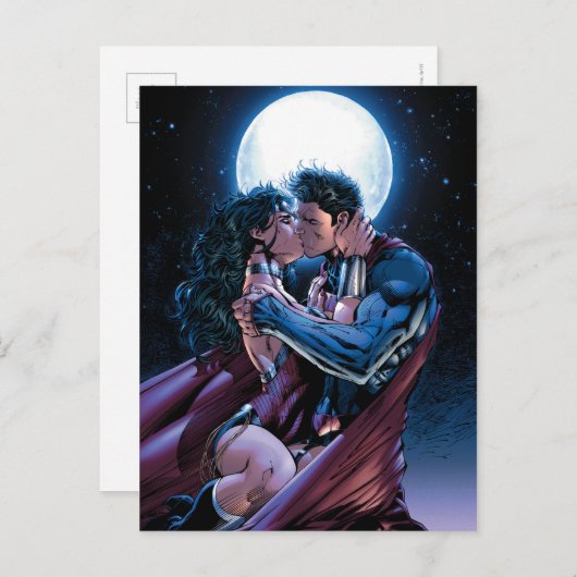 Gerechtigkeitsliga #12 Wonder Woman & Superman Kis Postkarte (Vorne/Hinten)