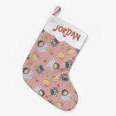 Gerechtigkeitsliga Chibi Holiday Present Pattern Kleiner Weihnachtsstrumpf (Vorderansicht (hängend))