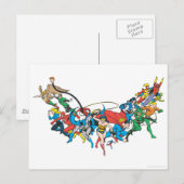 Gerechtigkeitsliga - Gruppe 2 Postkarte (Vorne/Hinten)