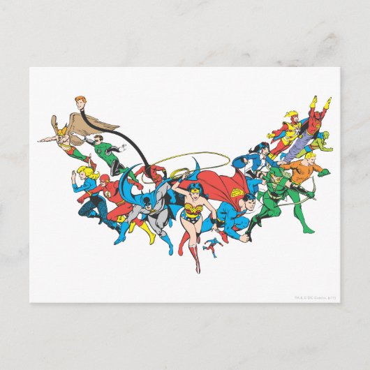 Gerechtigkeitsliga - Gruppe 2 Postkarte (Vorderseite)