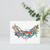 Gerechtigkeitsliga - Gruppe 2 Postkarte (Stehend Vorderseite)