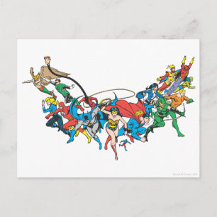 Gerechtigkeitsliga - Gruppe 2 Postkarte