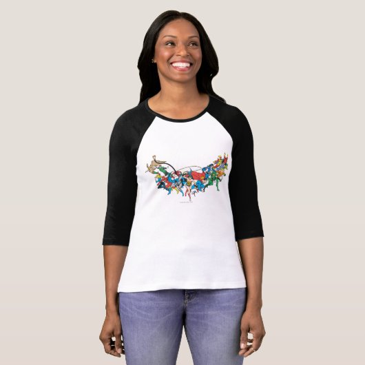 Gerechtigkeitsliga - Gruppe 2 T-Shirt (Vorne ganz)