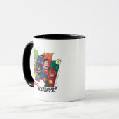Gerechtigkeitsliga "Heldenfeiertage" Tasse (Vorderseite Links)