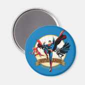 Gerechtigkeitsliga Heroes United Magnet (Vorderseite/Rückseite)
