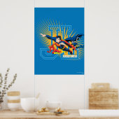 Gerechtigkeitsliga Heroes United Poster (Küche)