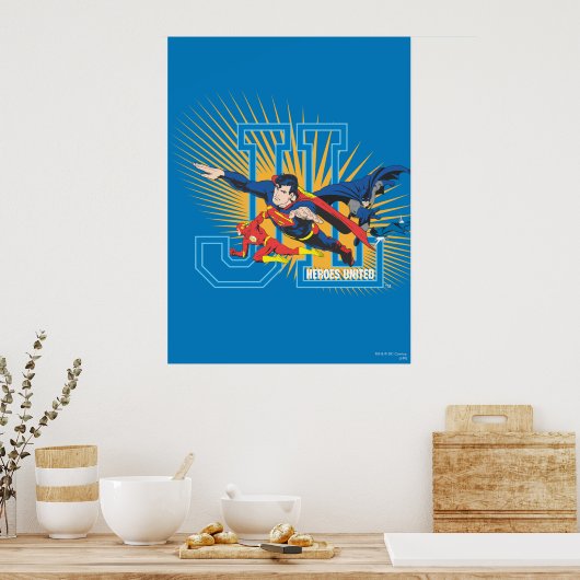 Gerechtigkeitsliga Heroes United Poster (Küche)