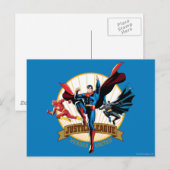 Gerechtigkeitsliga Heroes United Postkarte (Vorne/Hinten)