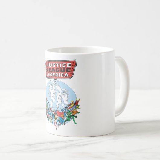 Gerechtigkeitsliga Kaffeetasse (VorderseiteRechts)