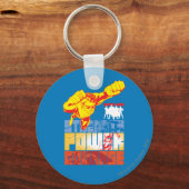 Gerechtigkeitsliga Power. Mut. Zeichen Schlüsselanhänger (Vorderseite)
