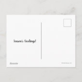 Gerechtigkeitsliga "Rett die Feiertage!" Feiertagspostkarte (Rückseite)