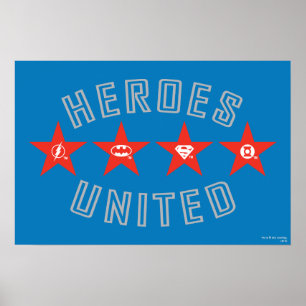 Gerechtigkeitsliga: Ungebundene Logos Poster